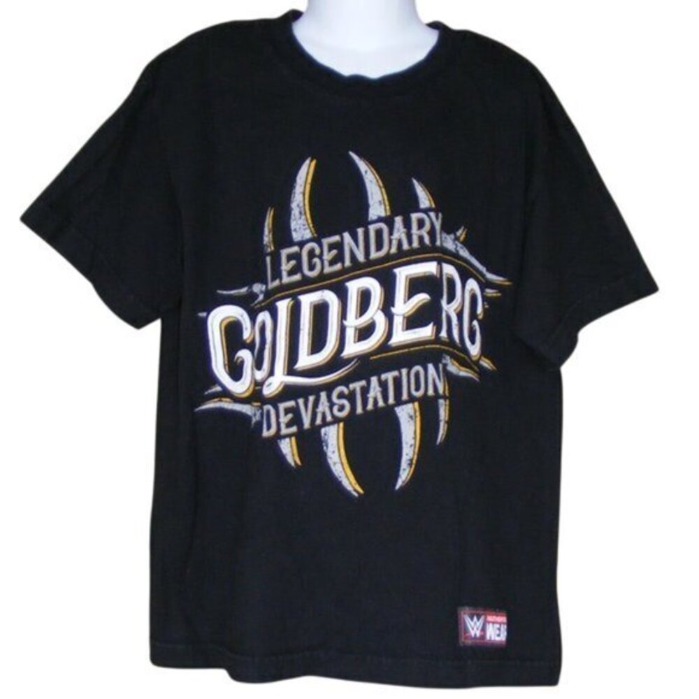 WWE GOLDBERG Tshirt, YM, Legendary Devastation, SS, Black, Cotton, Wrestler